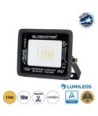 GLOBOSTAR® ATLAS 61517 Προβολέας LED 10W 1150lm 120° AC 220-240V Αδιάβροχο IP67 Θερμό Λευκό 2700K - Lumileds SMD Chip - TÜV Rheinland Certified - Μαύρο Ματ - Μ10 x Π2 x Υ8cm - 5 Χρόνια Εγγύηση